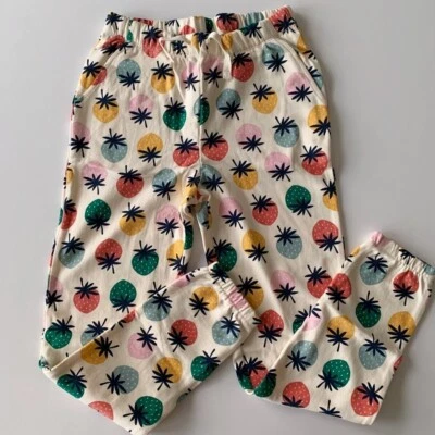 Hanna Andersson Girl Strawberry Print Cotton French Terry Sweat Pants 10 Years 1 - Image 1 of 4