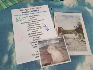 WE ARE SCIENTISTS BUNDLE CD TV EN FRANCAIS RESTES +MAGAZINE, SIGNED# - Picture 1 of 4