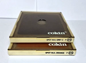 2x Cokin P073 Spot W.A. Gray 2 , P076 Spot W.A. Orange --M22 - Picture 1 of 2
