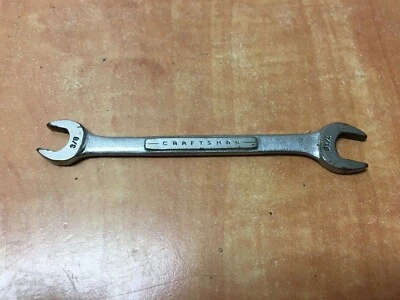 Craftsman USA 7/16" 3/8" Open End Wrench Vintage V Series Made in USA Vintage - Image 1 of 2