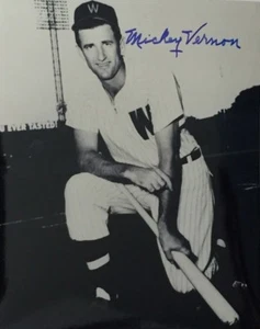 MICKEY VERNON WASHINGTON SENATORS SIGNED AUTOGRAPHED 8X10 7X ALL STAR - Picture 1 of 1