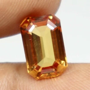 Untreated Natural Orange Fanta Sapphire 5.80 Ct GIE Certified Cut Gemstone 828 - Picture 1 of 7