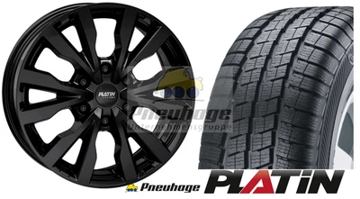 Winterräder VW Transporter NSN NVN 16" 6x120 Alu Platin 215/65R16C ✅NEU RDKS ABE - Bild 1 von 4