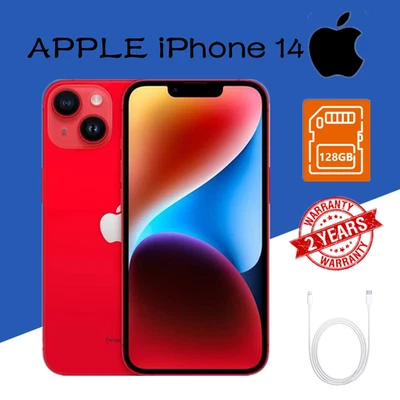 NEU Apple iPhone 14 - 128GB - (PRODUCT)RED (Ohne Simlock) (Dual-SIM) ✔️OVP - Bild 1 von 4