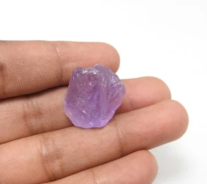 36.00 Cts Natural Purple Amethyst Rough Crystal Gemstone Jewelry Use18X20X15 mm - Picture 1 of 8