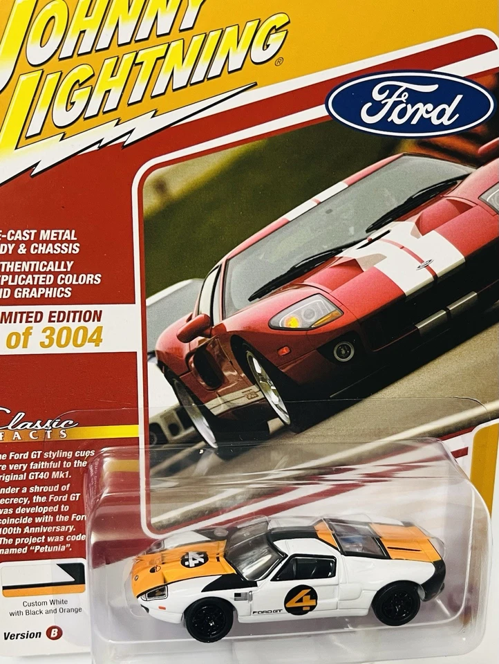 Coche fundido a presión Johnny Lightning “Ford GT 2005” 1/64 (Edición limitada) NUEVO Foto 1 de 4