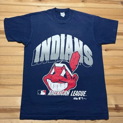 Vintage 1994 Cleveland Indians Chief Wahoo MLB American League Shirt Size Large - Image 1 of 4