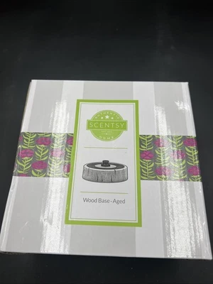 Scentsy Wood Base Aged Gray Wax Warmer Base 38416 - Image 1 of 4