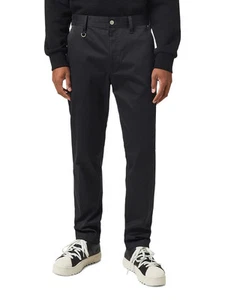 DIESEL P-Jack 0IDAM Men Trousers W33 Chino Slim Fit Zip Fly Pockets Black - Picture 1 of 11