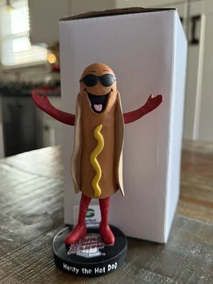 HENRY the HOT DOG Rome / Atlanta Braves MiLB Baseball Mascot SGA Bobblehead NIB! - Image 1 of 2