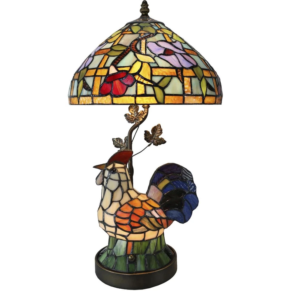 Dale Tiffany TT20143 Tiffany Rooster Table Lamp Antique Bronze - Image 1 of 1