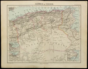 1885 - Map Algeria And Tunisia - Justus Perthes - North Africa - Picture 1 of 5