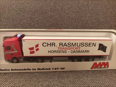 AWM H0 1:87 in OVP 73229 DAF XF SSC Kühlkoffer-Sattelzug "Chr. Rasmussen" ( DK ) - Bild 1 von 4