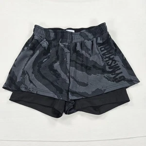 Pantaloncini sportivi Gymshark Power Loose neri mimetici donna taglia small - Foto 1 di 6