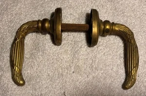 Vintage Pair of Brass Door Levers  - Picture 1 of 7
