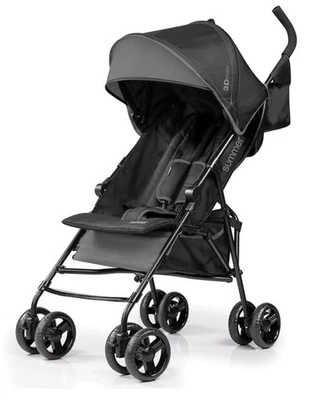 Summer by Ingenuity 3D Mini Convenience Black Stroller - Image 1 of 4