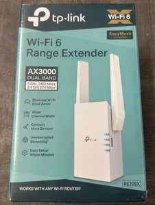 TP-Link - AX3000 Dual-Band Wi-Fi 6 Range Extender-RE705X (NEW/SELAED) - Picture 1 of 9