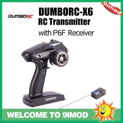 DUMBORC-X6 6CH 2.4G Funk Fernbedienung Sender P6F Empfänger für RC Autos - Bild 1 von 4