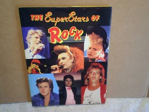 1984 THE SUPERSTARS OF ROCK HARDCOVER w/DJ,michael jackson,beatles,elton john - Foto 1 di 11
