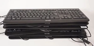 Set of 7 Terra Cherry Keyboard JG-08 USB Wired Black - Picture 1 of 8