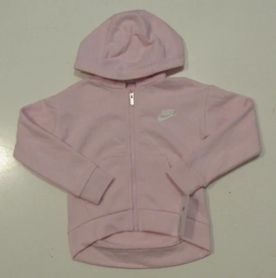 NIKE Girls Pink Foam Logo Jacket Full Zip Size 6X Large 6-7 yrs NWT - Image 1 of 3