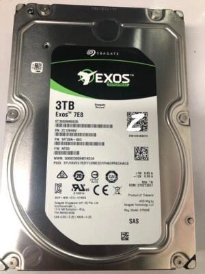 Seagate ST3000NM0035 3TB 7.2k 12Gb/s 3.5” SAS Hard Drive SED - Image 1 of 3