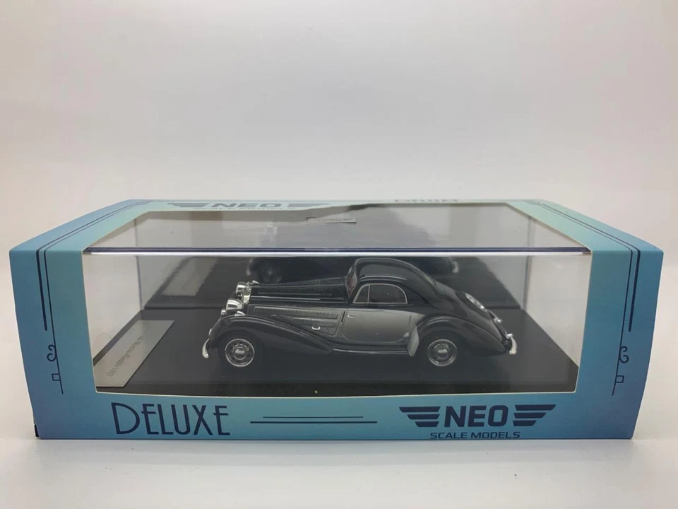 NEO HORCH 953 SPEZIAL COUPE 1937 NERO ARGENTO GRIGIO NEO44820 1/43 - Immagine 1 di 1