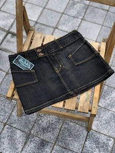 Von Dutch Women's Original Blue Denim Mini Tennis/School Skirt Size S Y2K - Picture 1 of 12