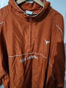  Texas Longhorns Red Oak Sportswear Windbreaker Jacket Orange VTG XXL - Picture 1 of 5