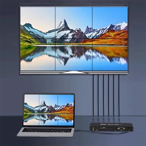 New 1 In 6 out 4K HDMI Video Wall Controller With Audio Extraction Accessories - Picture 1 of 17