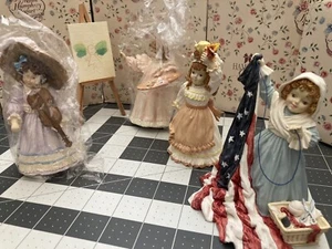 Maud Humphrey Bogart Figuren Erbstück Tradition Sammlerstücke (1990er) 4 Stück - Bild 1 von 2