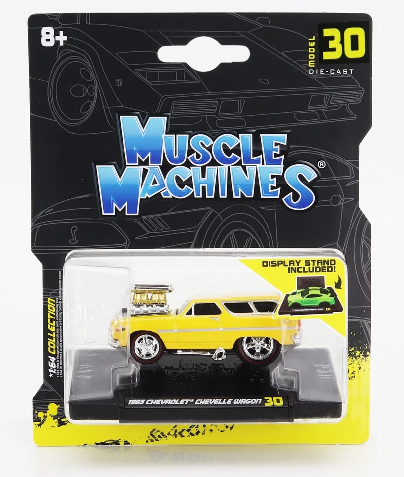 MODELLINO AUTO STATICO MAISTO CHEVROLET CHEVELLE STATION WAGON CUSTOM 1965 1/64 - Immagine 1 di 1