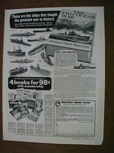 1973 Military Book Club 4 Books for 99 cents wall art Vintage PRINT AD 62 - Picture 1 of 1