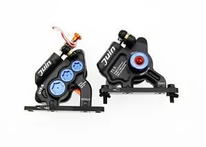 Juin Tech GTF6 Cyclocross Fahrrad 6-Kolben Hydraulischer Bremssattel Set Schwarz - Bild 1 von 19