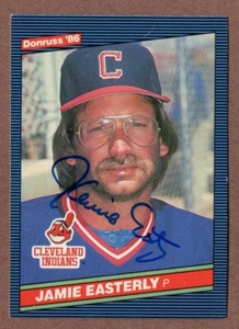 Donruss #582 1986 Jamie Easterly Indians autógrafo firmado (20% *Reembolso con 10+) - Imagen 1 de 2