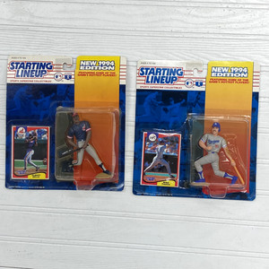 Lot 2 1994 Starting Lineup Albert Belle Mike Piazza Figures Cards Vintage Sealed