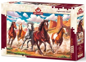 NEW Art Puzzle Jigsaw Puzzle 1000 Pieces 4224 Running Wild In The Valley - Bild 1 von 2