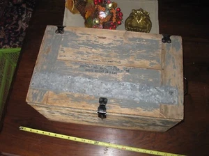 Vintage 1942 US Grey Military Instrument Box WWII 1942 - Picture 1 of 8