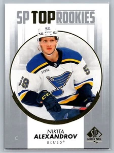 2022-23 SP Authentic #TR-44 Nikita Alexandrov Top Rookies St. Louis Blues - Picture 1 of 2