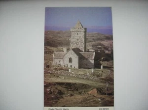 Rodel Church postcard, Harris. Near Leverburgh, North Uist etc. 1985 - Lochside. - Picture 1 of 2