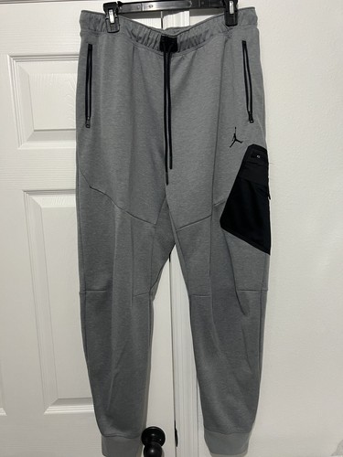 PANTALONI FELPA AIR JORDAN AIR DICHIARAZIONE CARGO XL JOGGER GRIGIO DA9852 091 RETRO 11 12