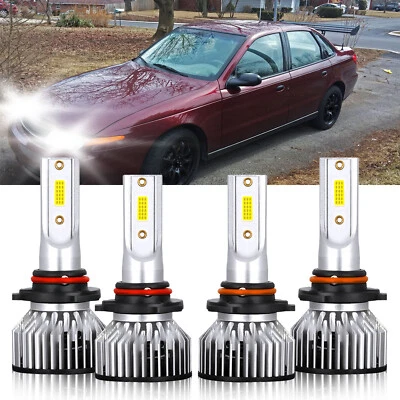 For Saturn LW1 2000-2000 9005 9006 LED Headlight High Low Beam Bulbs 10000LM — 第 1/4 张图片