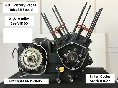 2006 Victory Vegas 100 cui Engine Motor 6 Speed Assembly 9,575 miles Foto 1 de 4