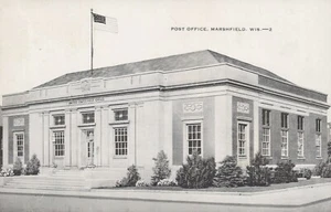 Post Office - Marshfield, Wisconsin - unposted RPPC - Bild 1 von 3