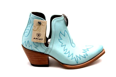 Ariat Ladies  Blue Dixon 10044482 Snip Toe Ankle Boots SIZE 8.5B - Image 1 of 4