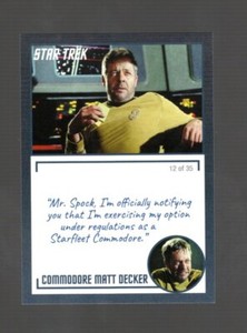 2020 STAR TREK TOS ARCHIVES & INSCRIPTIONS MATT DECKER #54 VARIATION #12 OF 35