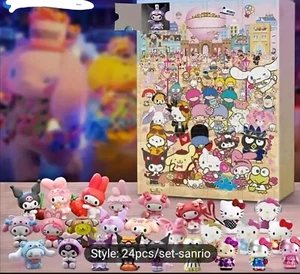 24 Stück Weihnachten Adventskalender Sanrio Hello Kitty Figuren (inoffiziell) - Bild 1 von 5