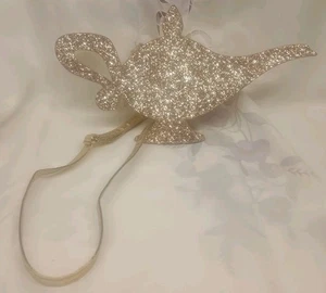 Disney Store Aladdin Genie Lamp Glitter Gold Bag Small Purse Cosplay Jasmine - Picture 1 of 5