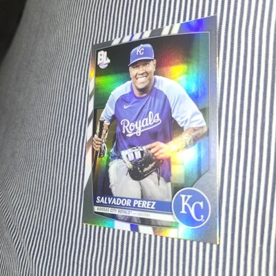 2023 Topps Big League Rainbow Foil Salvador Perez #250 Kansas City Royals  - Image 1 of 3