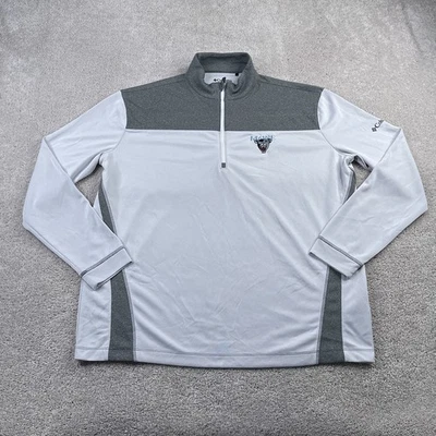Suéter Maine Black Bears Para Hombres XL Gris Columbia Golf Performance Cremallera Pullover Foto 1 de 4